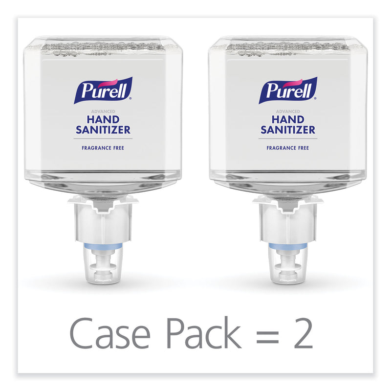 PURELL Advanced Hand Sanitizer Gentle and Free Foam, 1,200 mL, Fragrance-Free, For ES4 Dispensers, 2/Carton