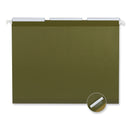 Universal Deluxe Reinforced Recycled Hanging File Folders, Letter Size, 1/3-Cut Tabs, Standard Green, 25/Box