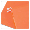 Universal Deluxe Reinforced Recycled Hanging File Folders, Letter Size, 1/5-Cut Tabs, Assorted, 25/Box