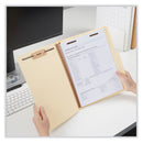 Universal Six-Section Classification Folders, 2 Dividers, 2" Expansion, Letter Size, Manila, 15/Box