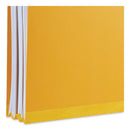 Universal Bright Colored Pressboard Classification Folders, 2 Dividers, Legal Size, Yellow, 10/Box