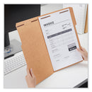 Universal Reinforced Top Tab Fastener Folders, 2 Fasteners, Legal Size, Brown Kraft Exterior, 50/Box
