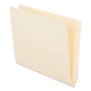 Universal Deluxe Reinforced End Tab Folders, 9" High Front, Straight Tabs, Letter Size, 0.75" Expansion, Manila, 100/Box