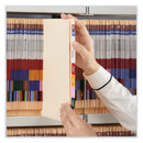 Universal Deluxe Reinforced End Tab Folders, Straight Tabs, Letter Size, 0.75" Expansion, Manila, 100/Box