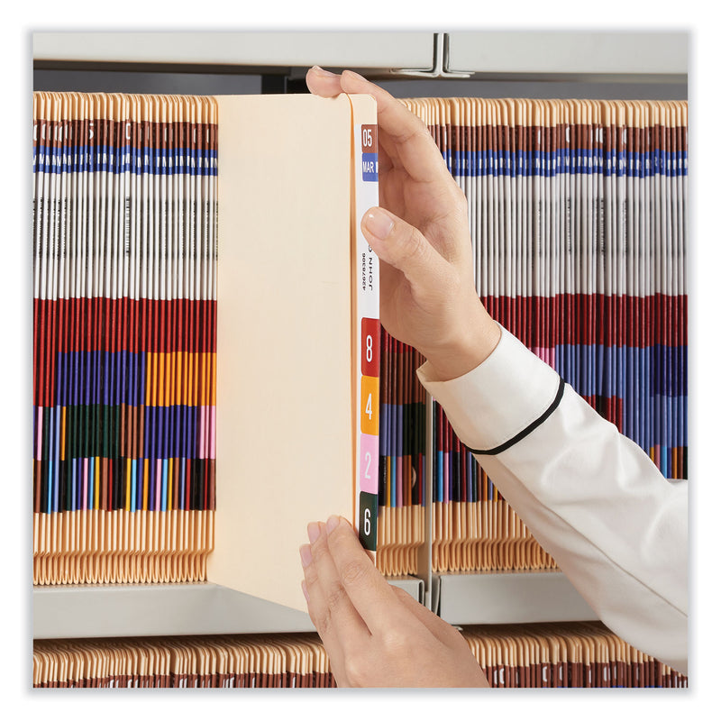 Universal Deluxe Reinforced End Tab Folders, Straight Tabs, Letter Size, 0.75" Expansion, Manila, 100/Box