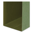 Universal Box Bottom Hanging File Folders, 3" Capacity, Legal Size, 1/5-Cut Tabs, Standard Green, 25/Box