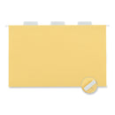 Universal Deluxe Bright Color Hanging File Folders, Legal Size, 1/5-Cut Tabs, Yellow, 25/Box