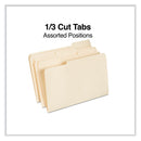 Universal Top Tab File Folders, 1/3-Cut Tabs: Assorted, Legal Size, 0.75" Expansion, Manila, 100/Box