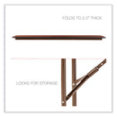 Alera Wood Folding Table, Rectangular, 59.88w x 17.75d x 29.13h, Mahogany