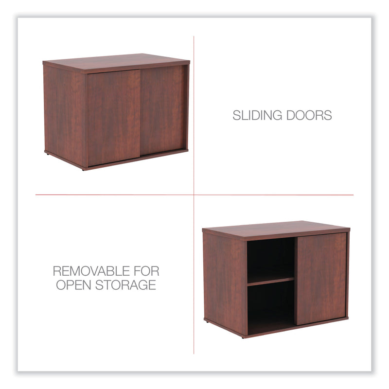 Alera Open Office Low Storage Cabinet Credenza, 29 1/2 x 19 1/8x 22 7/8, Cherry