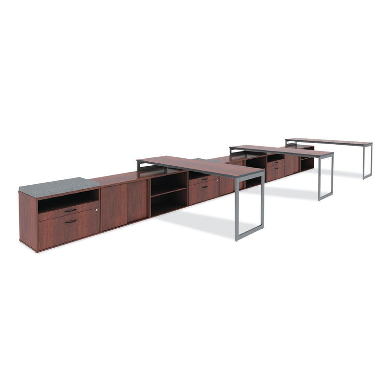 Alera Open Office Low Storage Cabinet Credenza, 29 1/2 x 19 1/8x 22 7/8, Cherry