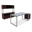 Alera Open Office Low Storage Cab Cred, 29 1/2w x 19 1/8d x 22 7/8h, Mahogany
