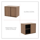Alera Open Office Low Storage Cabinet Credenza, 29 1/2 x 19 1/8x 22 7/8, Walnut