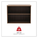 Alera Open Office Low Storage Cabinet Credenza, 29 1/2 x 19 1/8x 22 7/8, Walnut
