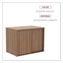 Alera Open Office Low Storage Cabinet Credenza, 29 1/2 x 19 1/8x 22 7/8, Walnut