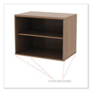Alera Open Office Low Storage Cabinet Credenza, 29 1/2 x 19 1/8x 22 7/8, Walnut