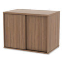 Alera Open Office Low Storage Cabinet Credenza, 29 1/2 x 19 1/8x 22 7/8, Walnut