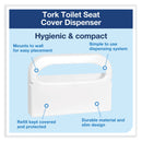 Tork Toilet Seat Cover Dispenser, 16 x 3 x 11.5, White, 12/Carton