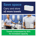Tork PeakServe Continuous Hand Towel, 7.91 x 8.85, White, 410 Wipes/Pack, 12 Packs/Carton