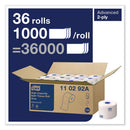 Tork Advanced High Capacity Bath Tissue, Septic Safe, 2-Ply, White, 1,000 Sheets/Roll, 36/Carton
