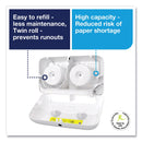 Tork Elevation Coreless High Capacity Bath Tissue Dispenser, 14.17 x 5.08 x 8.23, White