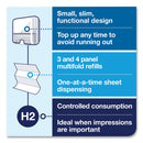 Tork Elevation Xpress Hand Towel Dispenser, 11.9 x 4 x 11.6, White