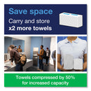 Tork PeakServe Continuous Recessed Cabinet Hand Towel Adapter, 14.37 x 4.29 x 17.72, White