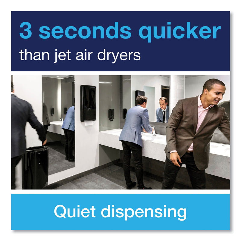 Tork PeakServe Continuous Hand Towel Dispenser, 14.57 x 3.98 x 28.74, Black