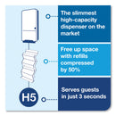 Tork PeakServe Continuous Hand Towel Dispenser, 14.44 x 3.97 x 19.3, White