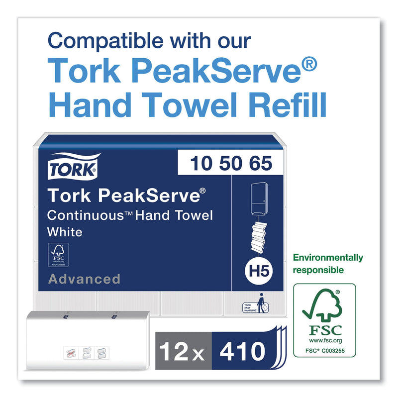 Tork PeakServe Continuous Hand Towel Dispenser, 14.44 x 3.97 x 19.3, Black
