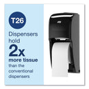 Tork Elevation High Capacity Bath Tissue Dispenser, 6.3 x 6.46 x 14.2, Black