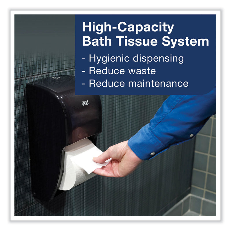 Tork Elevation High Capacity Bath Tissue Dispenser, 6.3 x 6.46 x 14.2, Black
