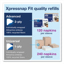 Tork Xpressnap Fit Napkin Dispenser, Tabletop, 4.4 x 5.6 x 6.7, Black