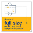 Tork Xpressnap Fit Interfold Dispenser Napkins, 2-Ply, 6.5 x 8.39, White, 120/Pack, 36 Packs/Carton