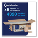 Tork Xpressnap Fit Interfold Dispenser Napkins, 2-Ply, 6.5 x 8.39, Natural, 120/Pack, 36 Packs/Carton