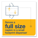 Tork Xpressnap Fit Interfold Dispenser Napkins, 2-Ply, 6.5 x 8.39, Natural, 120/Pack, 36 Packs/Carton