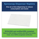 Tork Xpressnap Interfold Dispenser Napkins, 1-Ply, Bag-Pack, 13 x 8.5", White, 6000/Carton