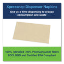 Tork Xpressnap Interfold Dispenser Napkins, 2-Ply, Bag-Pack, 13 x 8.5, Natural, 500/Pack, 12 Packs/Carton