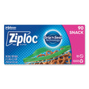 Ziploc Seal Top Snack Bags, 10 oz, 6.5" x 3.25", Clear, 90/Box, 12 Boxes/Carton