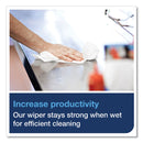 Tork Heavy-Duty Paper Wiper 1/4 Fold, 12.5 x 13, White, 56/Pack, 16 Packs/Carton