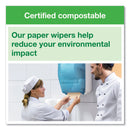 Tork Basic Paper Wiper Roll Towel, 7.68" x 1,150 ft, Natural, 4 Rolls/Carton