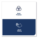 Tork Paper Wiper Roll Towel, 7.68" x 1,150 ft, White, 4 Rolls/Carton