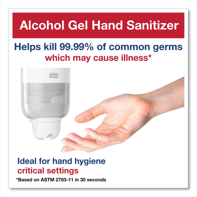Tork Premium Alcohol Gel Hand Sanitizer, 1 L Bottle, Light Scent, 6/Carton