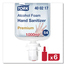 Tork Premium Alcohol Foam Hand Sanitizer, 1 L Bottle, Unscented, 6/Carton