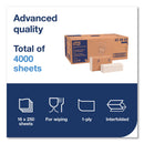Tork Advanced Multifold Hand Towel, 9 x 9.5, White, 250/Pack, 16 Packs/Carton