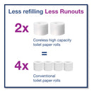 Tork Advanced High Capacity Bath Tissue, Septic Safe, 2-Ply, Coreless, White, 1,000 Sheets/Roll, 36 Rolls/Carton