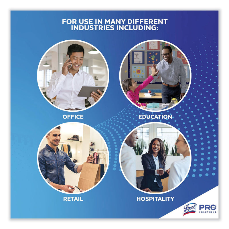 LYSOL Professional Disinfecting Wipe Bucket Refill, 6 x 8, Lemon and Lime Blossom, 800 Wipes/Bag, 2 Refill Bags/Carton