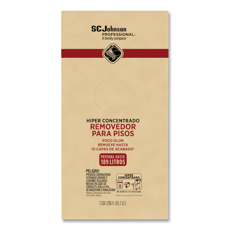 SC Johnson Professional Hyper Concentrate Floor Stripper, Low Odor, 2 gal Bag-in-Box