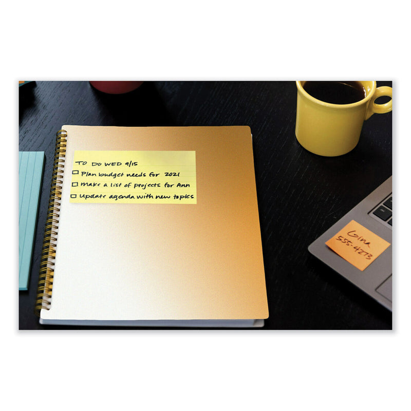 Post-it Original Pads in Canary Yellow, 3" x 5", 100 Sheets/Pad, 12 Pads/Pack