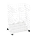 Safco Wire Roll Files, 24 Compartments, 21w x 14.25d x 31.75h, White